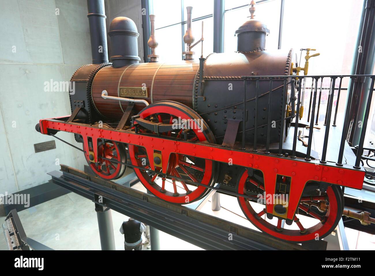 Brussels, Sept. 23. 25th Sep, 2015. The first Belgium made train engine