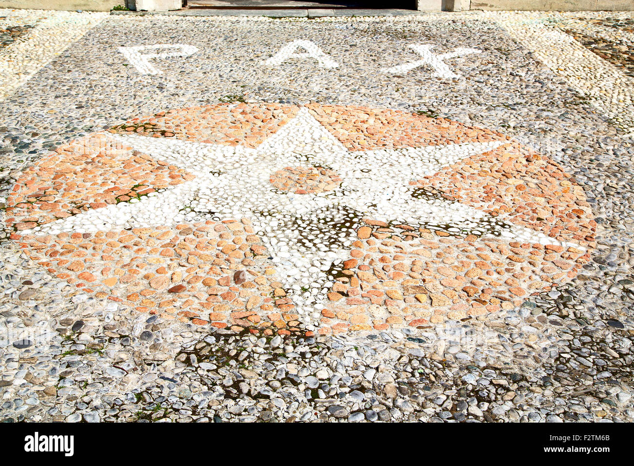 brick in italy old wall and texture material the background Stock Photo