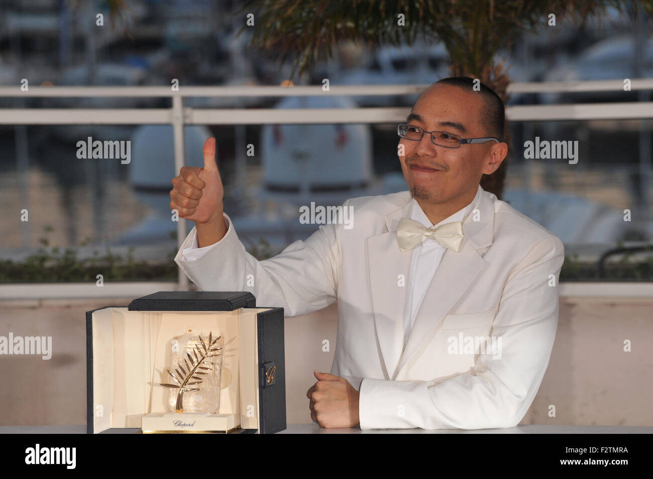 CANNES, FRANCE MAY 23, 2010 Palme D'Or winner Apichatpong