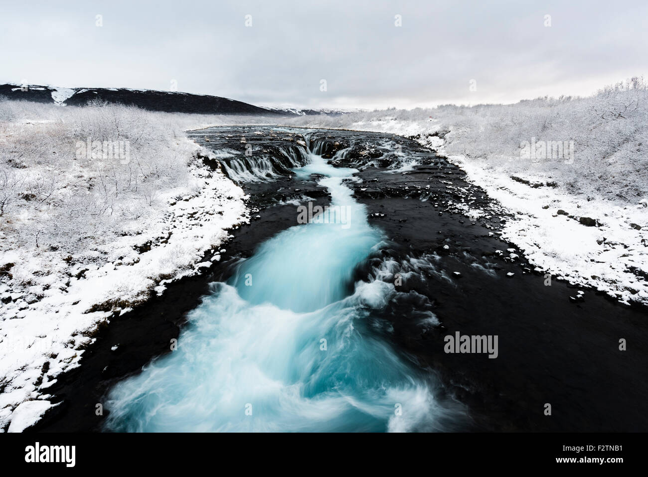 Bruarfoss waterfall, Laugarvatn, Iceland Stock Photo