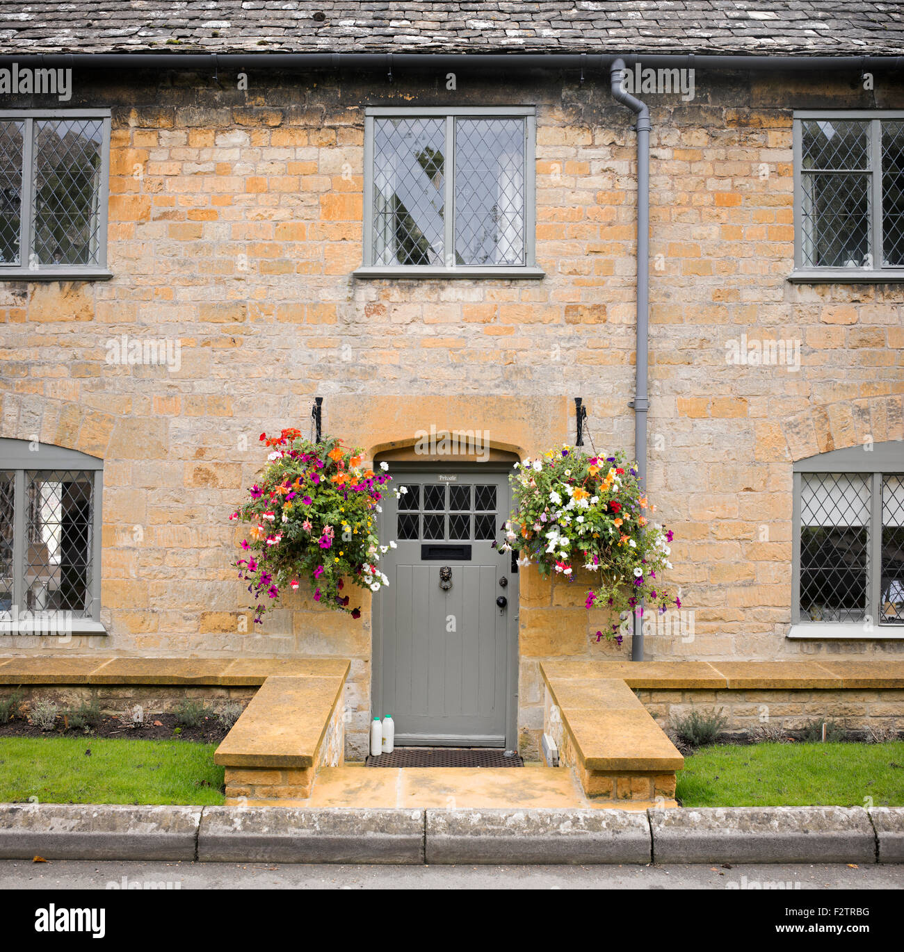 Cotswold cottages, Broad Campden, Gloucestershire, Cotswolds, England