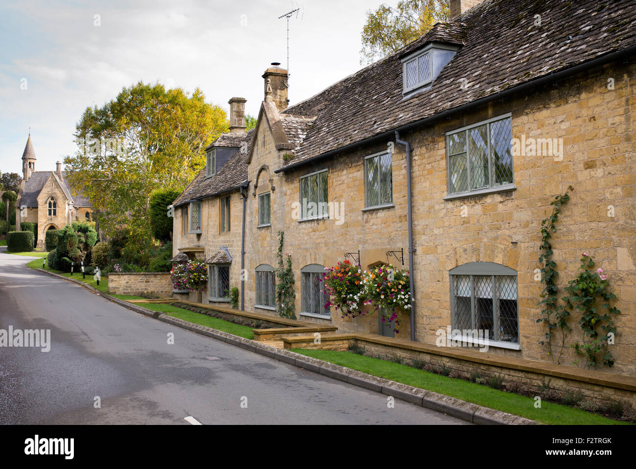 Cotswold cottages, Broad Campden, Gloucestershire, Cotswolds, England