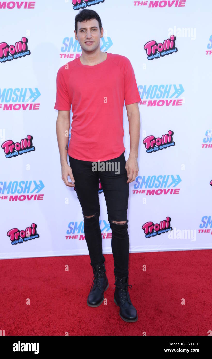 'Smosh: The Movie' premiere at Westwood Village Theater - Arrivals  Featuring: Alx James Where: Los Angeles, California, United States When: 22 Jul 2015 Stock Photo
