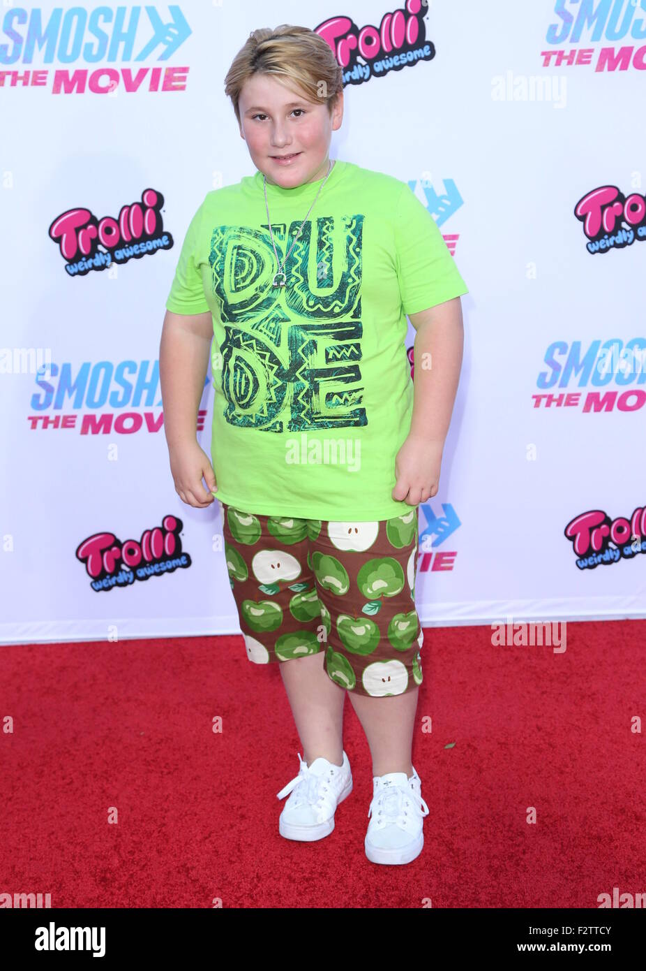 'Smosh: The Movie' premiere at Westwood Village Theater - Arrivals  Featuring: George Dalton Where: Los Angeles, California, United States When: 22 Jul 2015 Stock Photo