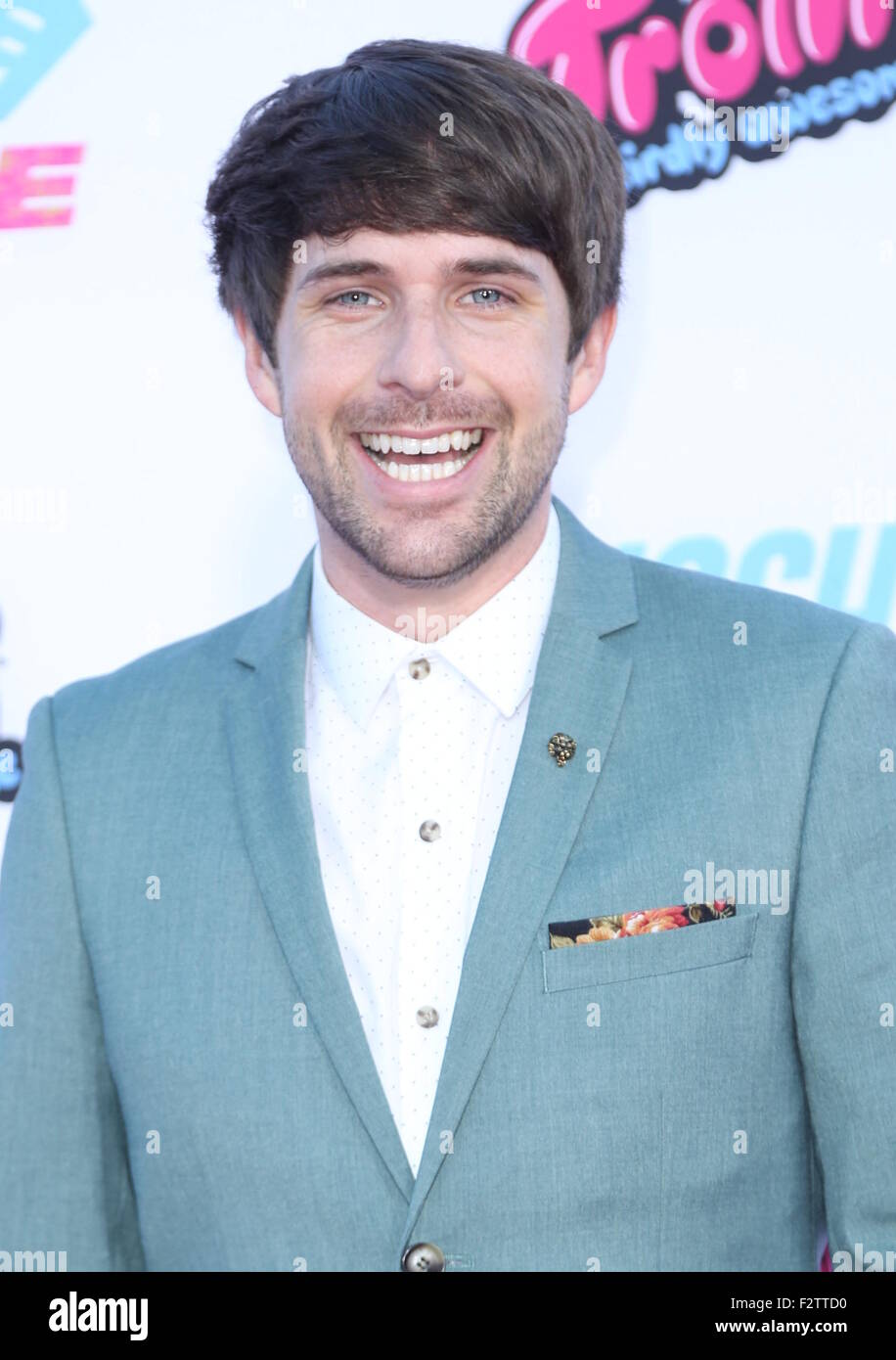 'Smosh: The Movie' premiere at Westwood Village Theater - Arrivals  Featuring: Ian Hecox Where: Los Angeles, California, United States When: 22 Jul 2015 Stock Photo
