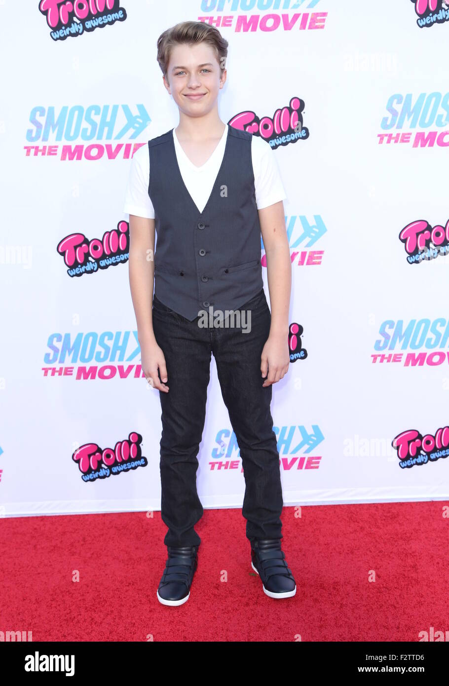 'Smosh: The Movie' premiere at Westwood Village Theater - Arrivals  Featuring: Jacob Hopkins Where: Los Angeles, California, United States When: 22 Jul 2015 Stock Photo