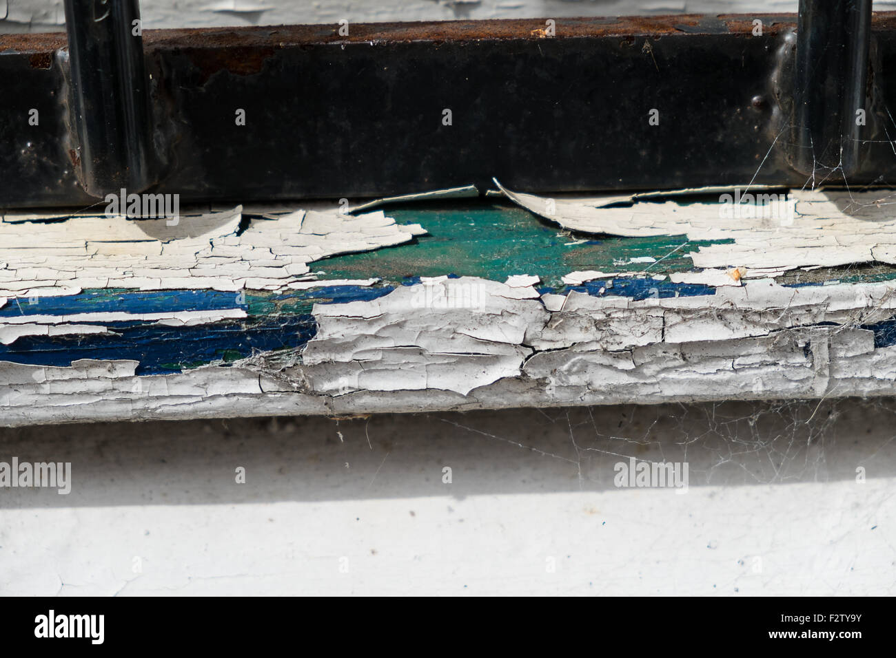 window sill showing cracked and flaking paint Stock Photo Alamy
