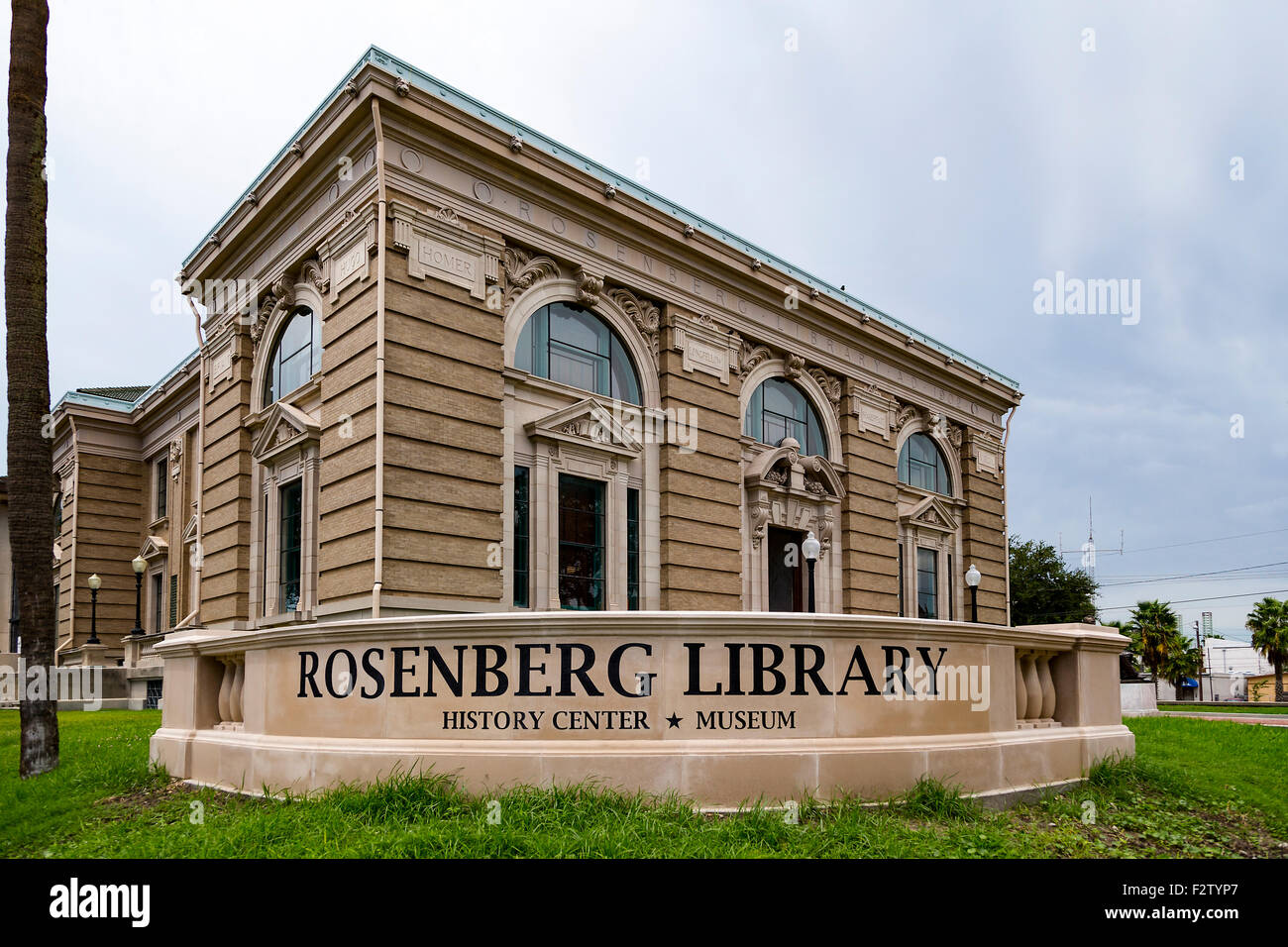 Texas Galveston Rosenberg Library, public library Stock Photo Alamy