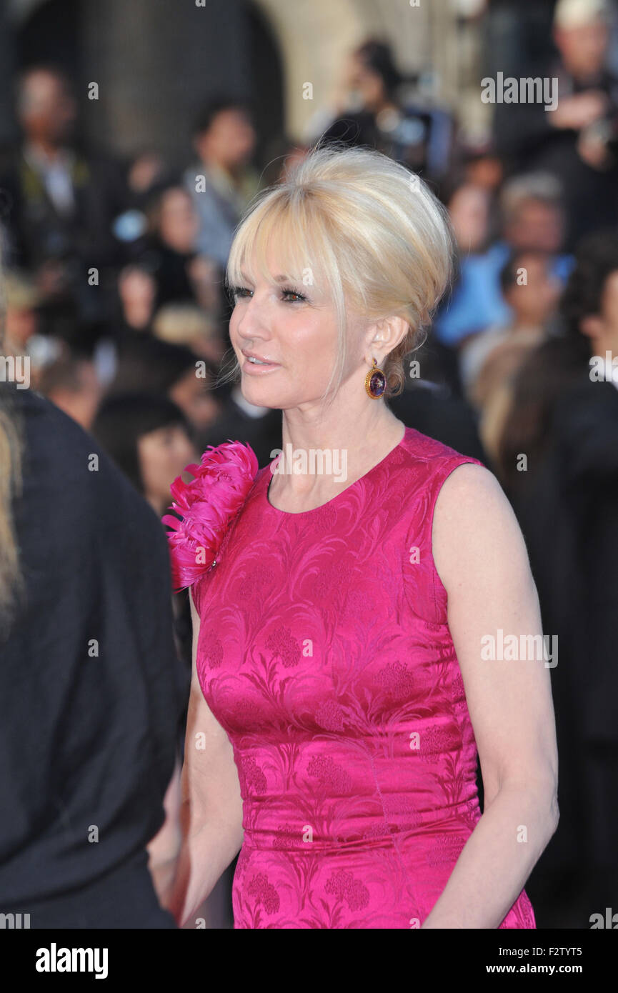 CANNES, FRANCE - MAY 14, 2010: Ellen Barkin at the premiere screening of 'Wall Street: Money Never Sleeps' at the 63rd Festival de Cannes. Stock Photo