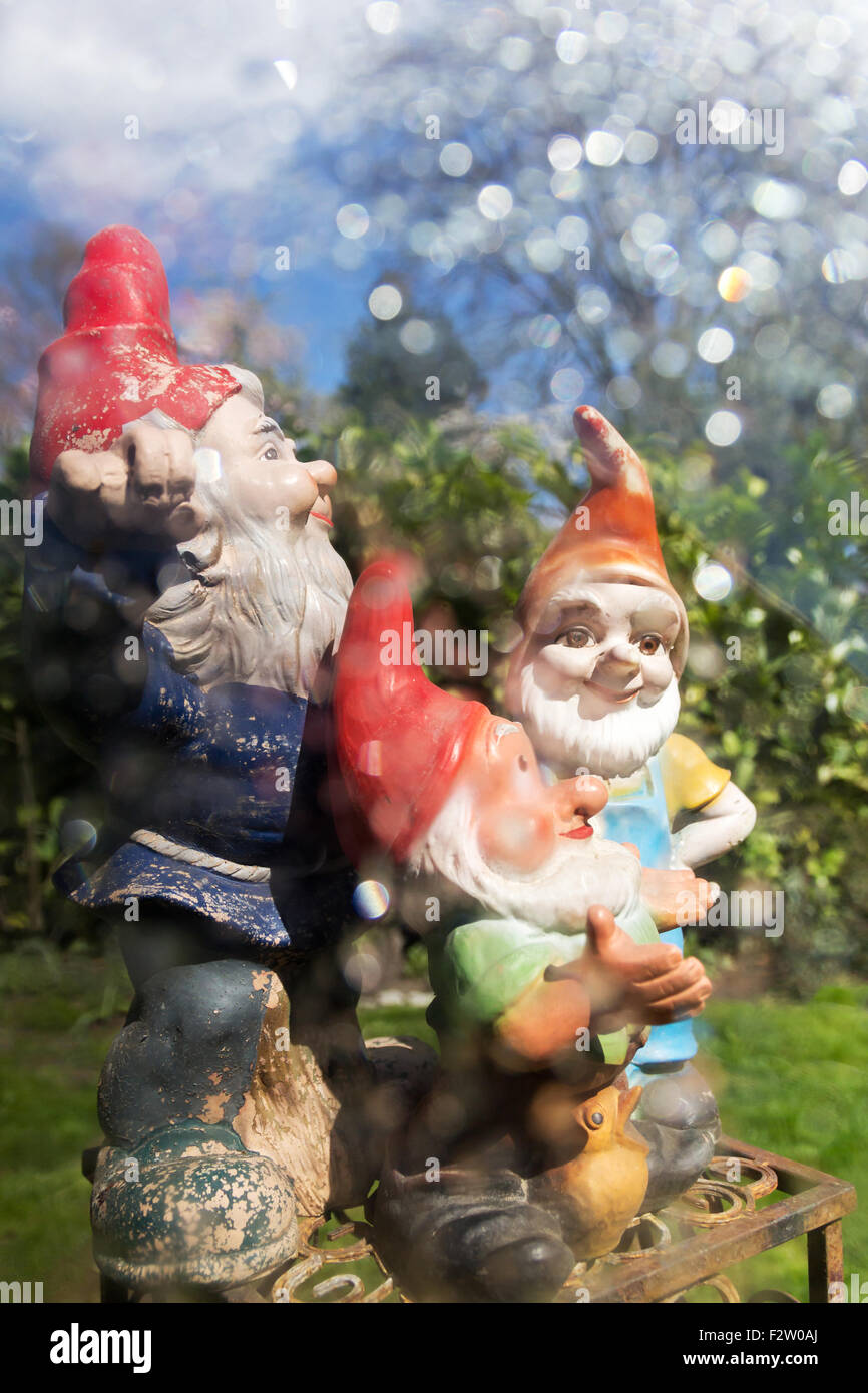 16 04 2015 Berlin Berlin Germany Three Garden Gnomes In The