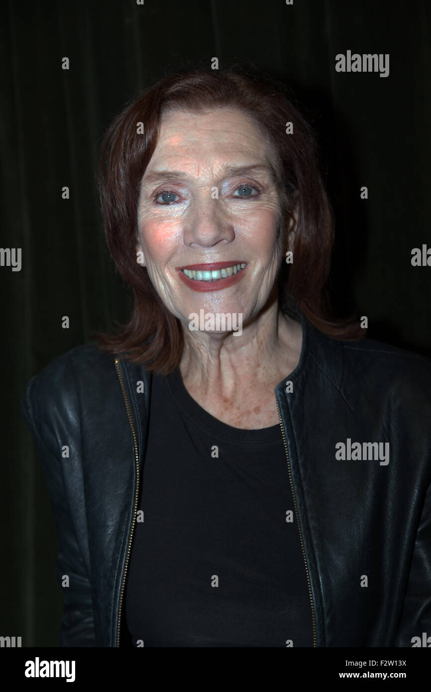 Portrait of the actress, Linda Marlowe at the Cinema Museum, Kennington. Stock Photo