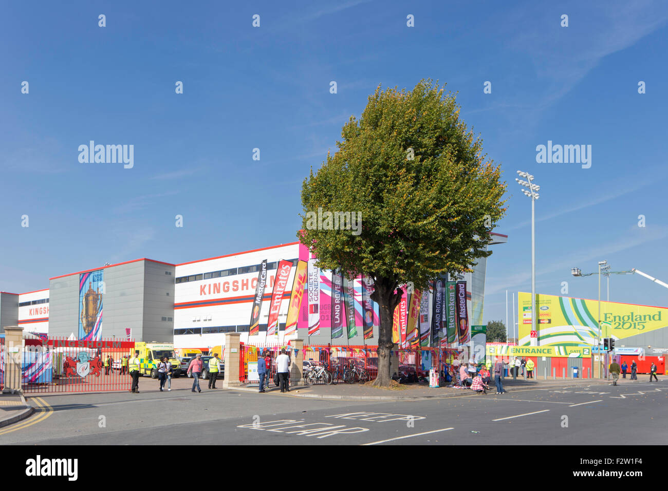 Kingsholm Stadium hosts the Tonga v Georgia round of the Rugby World Cup, 19th September 2015, Gloucester, England, UK Stock Photo