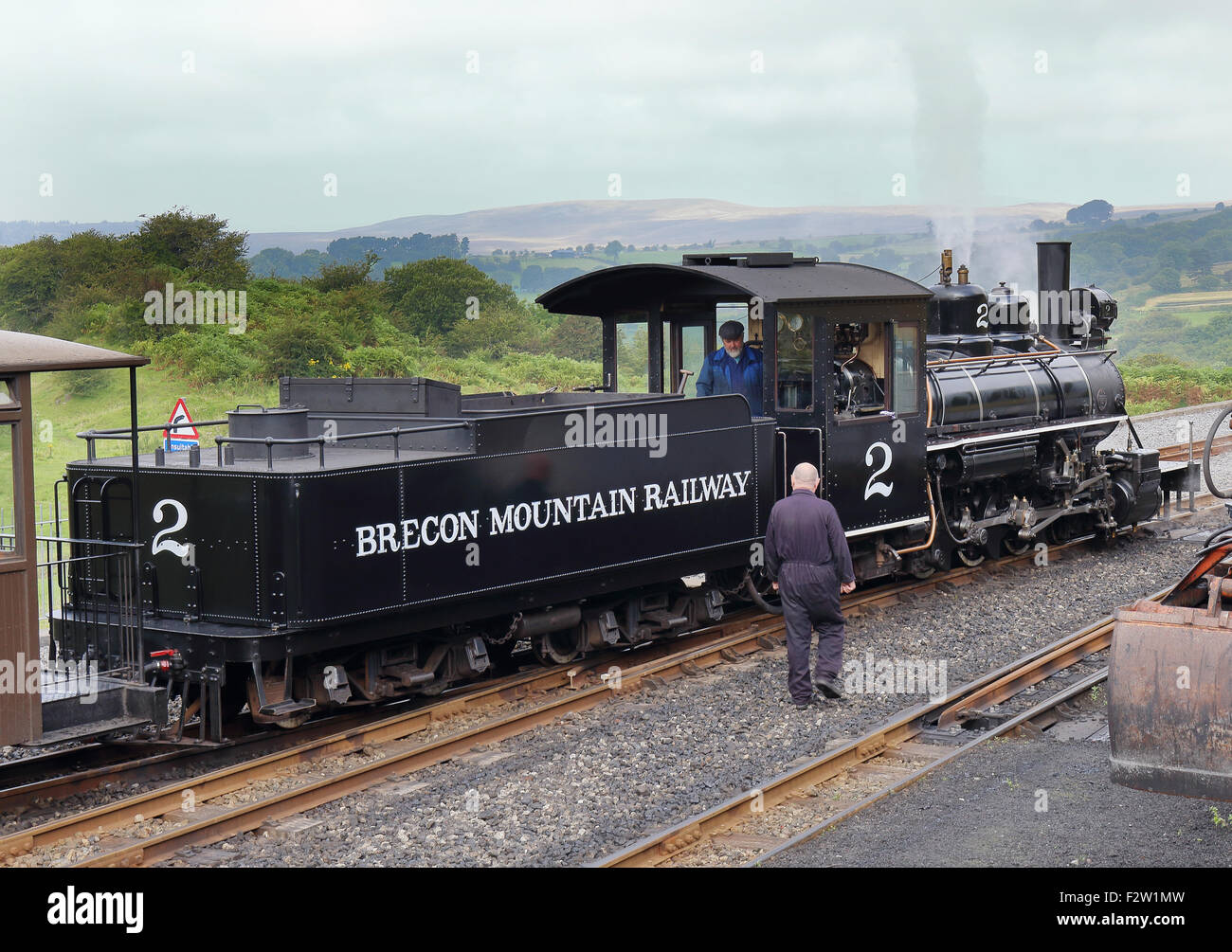 Brecon Mountain Railway, Pant Station, Merthyr Tydfil Stock Photo