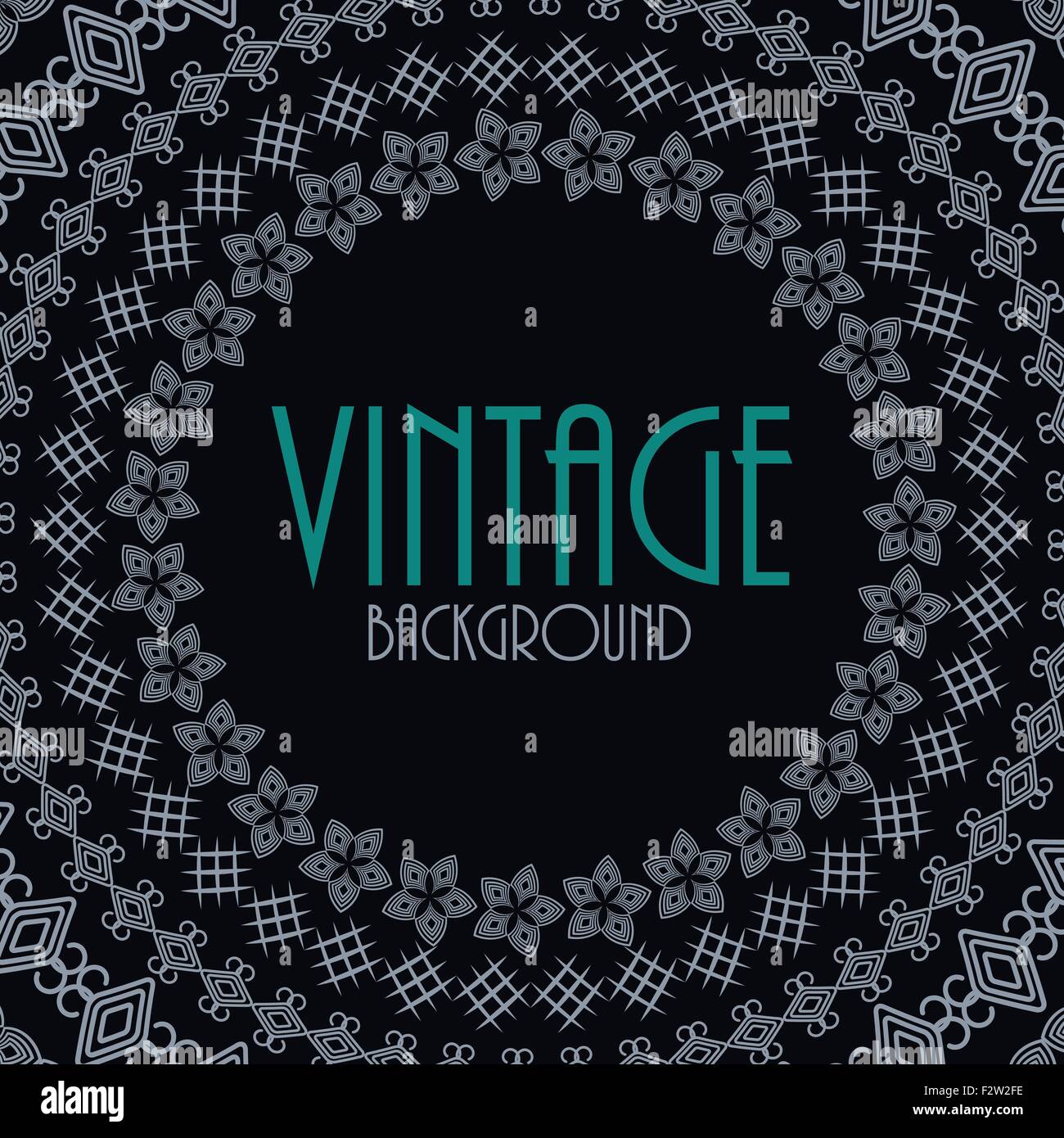 Retro Vintage Background Template Vector Illustration Stock Vector