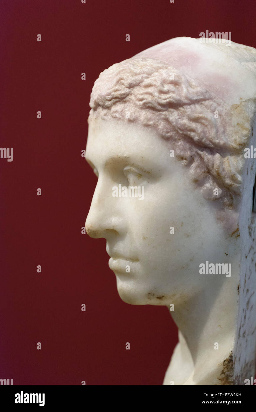 Berlin. Germany. Portrait of Cleopatra VII, 40-30 BC, Altes Museum. Stock Photo