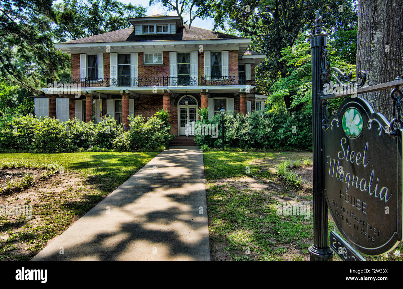 Natchitoches Louisiana famous Sweet Magnolia House built in 1830s and