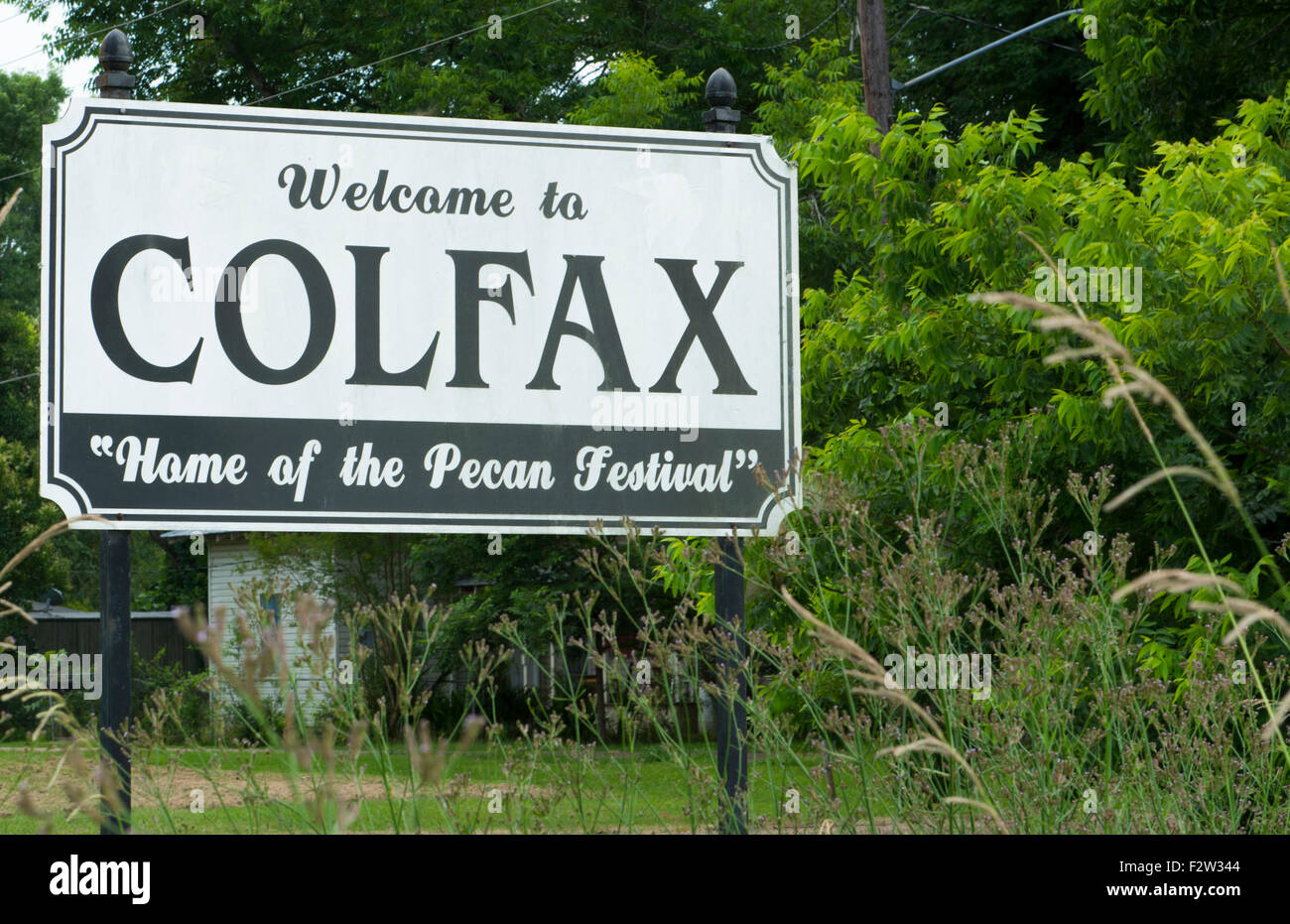 Colfax Louisiana small town famous for Louisiana Pecan Festival