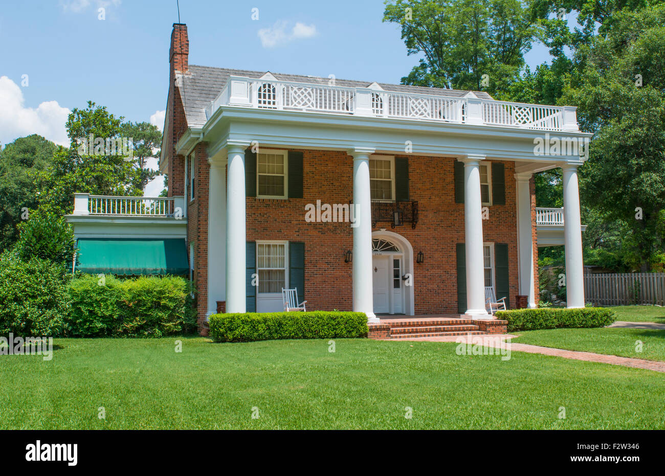 Alexandria Louisiana old southern Colonial home on Jackson Street for