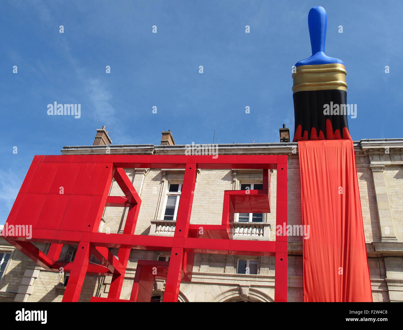 Paint The Town Red-2013 by Filthy Luker-Pedro Estrellas/Desing In Air,Great Britain,L'Air des Geants,The Giants Air,exhibition Stock Photo