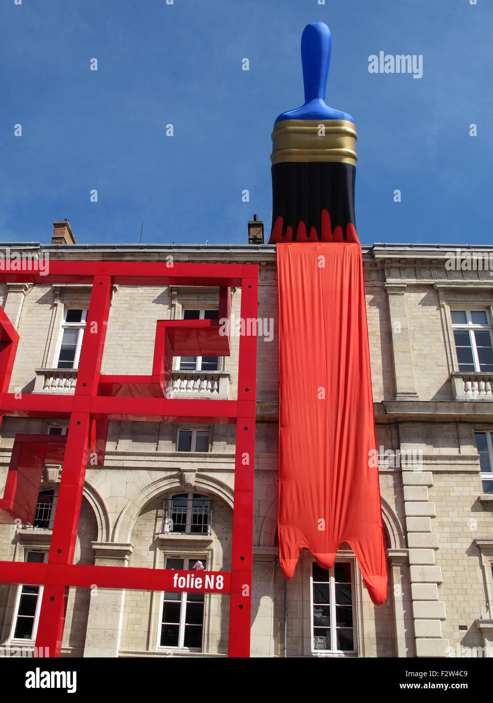 Paint The Town Red-2013 by Filthy Luker-Pedro Estrellas/Desing In Air,Great Britain,L'Air des Geants,The Giants Air,exhibition Stock Photo