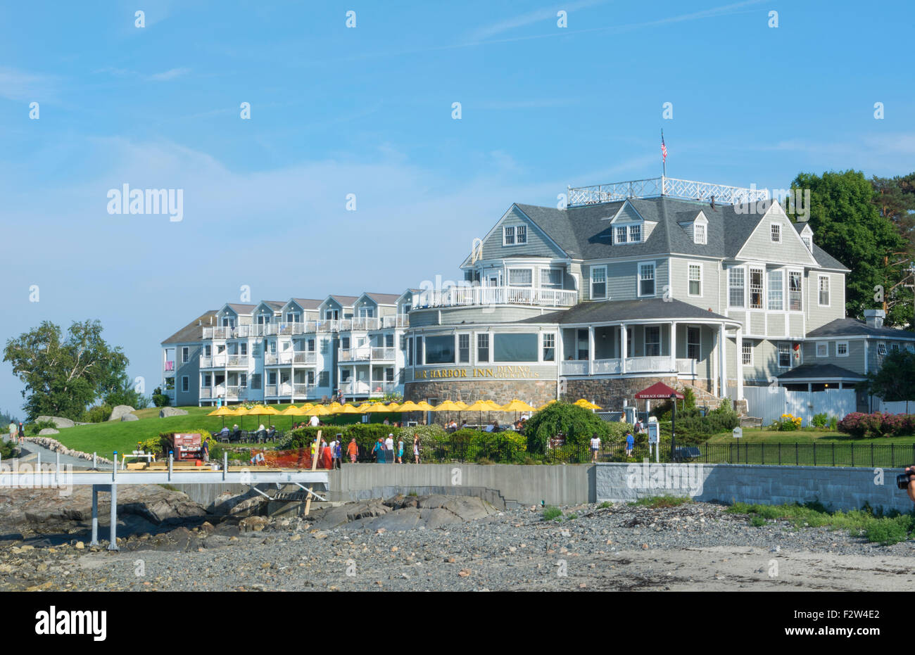 Bar Harbor Maine famous excclusive and expensive Bar Harbor Inn with