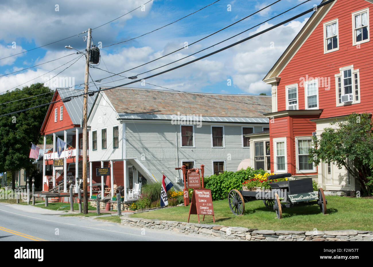 Weston Vermont small town The Vermont Store and shops Bryant House with