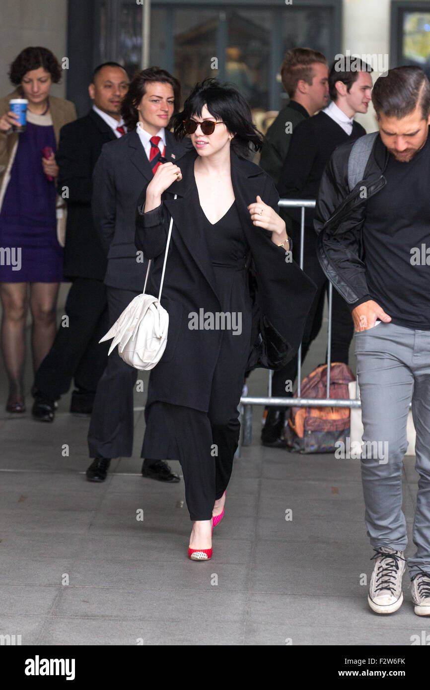 Carly Rae Jepsen pictured arriving the Radio 1 studios Featuring: Carly