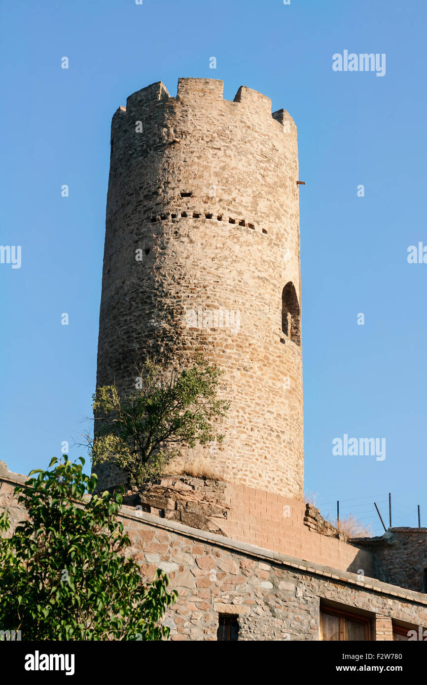 Coaner castle. Sant Mateu de Bages. Stock Photo