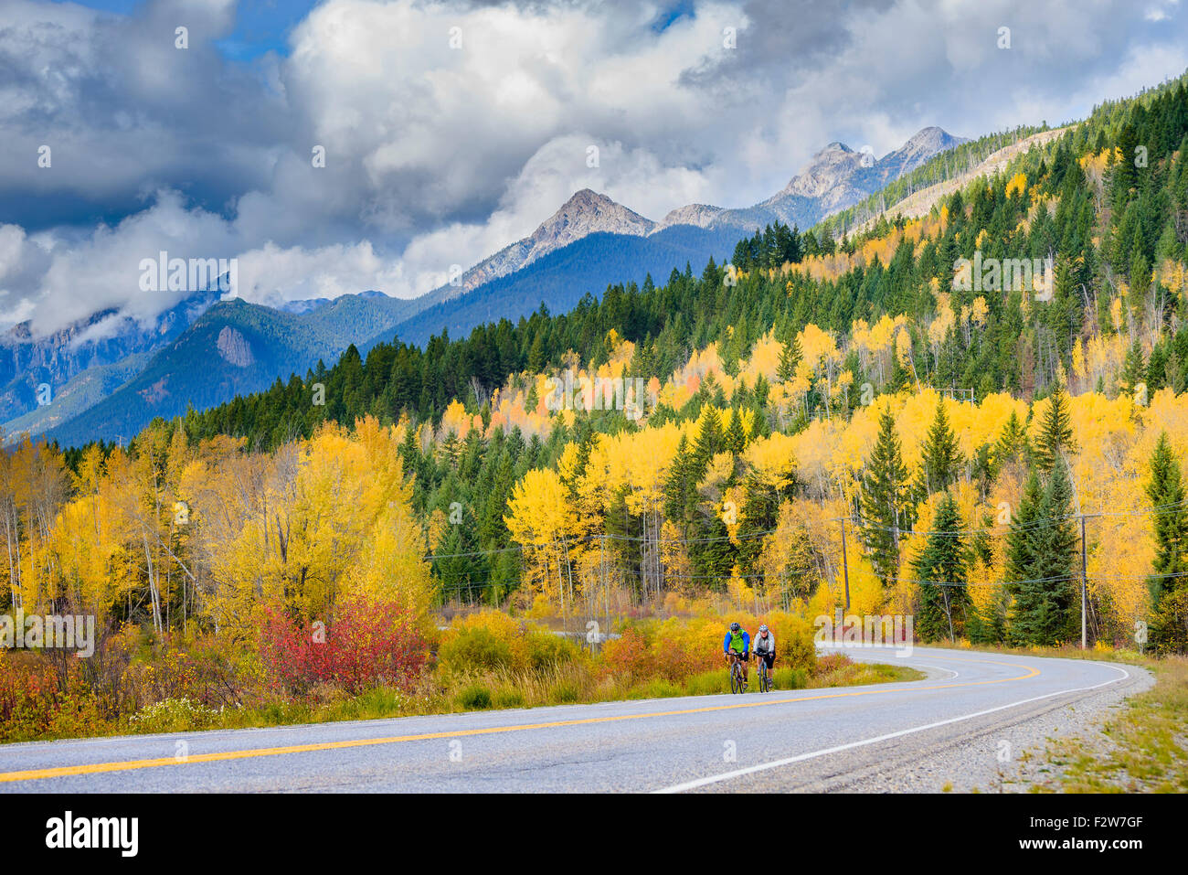 Fall in the Columbia Valley, British Columbia, Canada Stock Photo