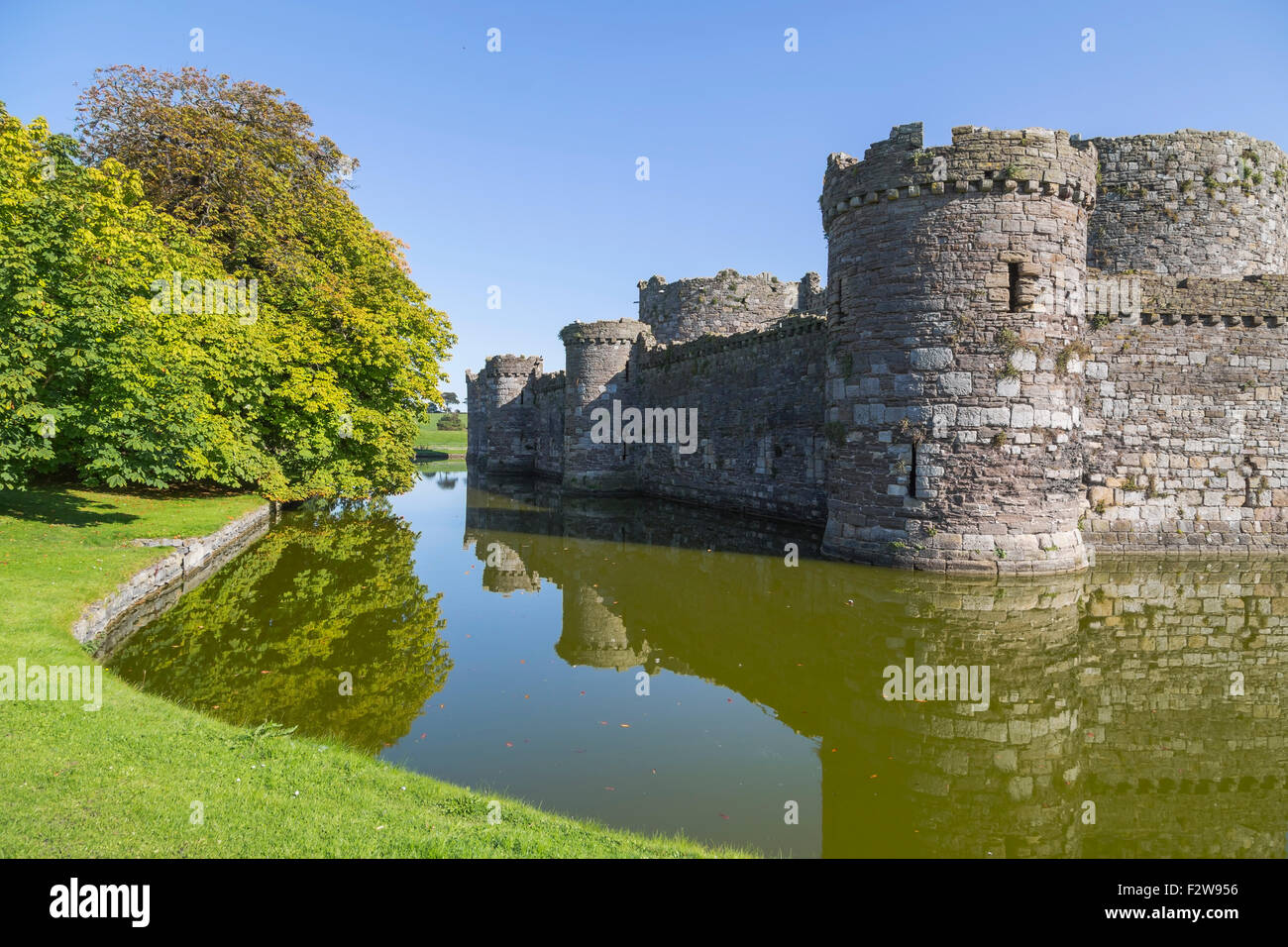 Beaumaris Castle,  Isle of Anglesey, Wales, United Kingdom Stock Photo