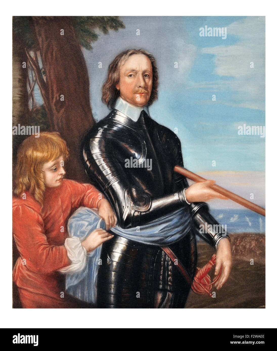 Robert Cromwell father of Oliver Cromwell painted by Robert Walker Stock  Photo - Alamy