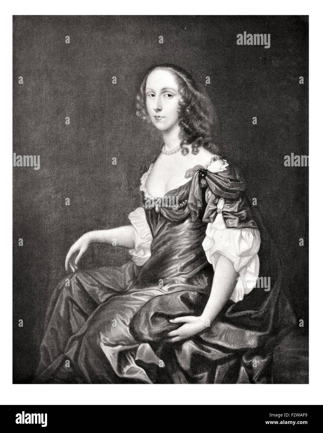 Mrs Ireton Bridget Cromwell Eldest Daughter of Oliver Cromwell Stock Photo