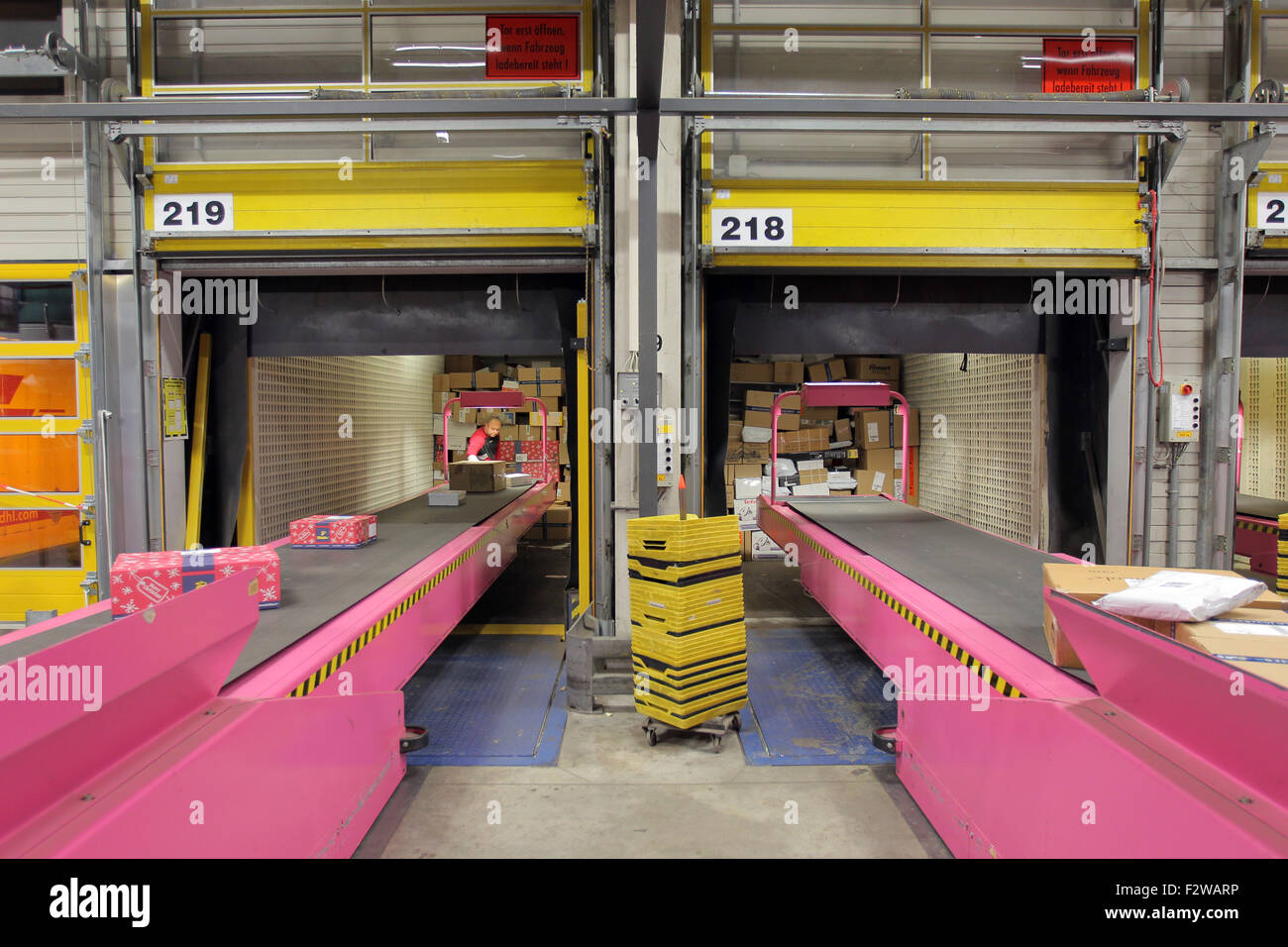 24.11.2014, Neumuenster, SchleswigHolstein, Germany The DHL cargo center Neumuenster. In the