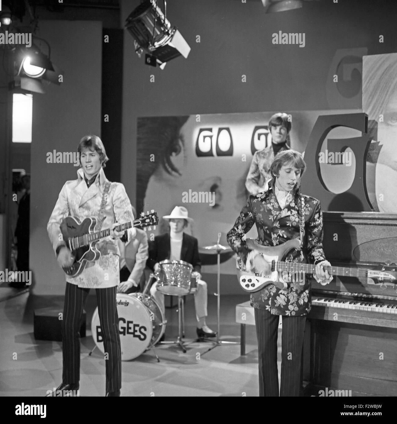 4-3-2-1 Hot and Sweet, Musiksendung, Deutschland 1968, Regie: Thomas Land, Gaststar: die Bee Gees Stock Photo