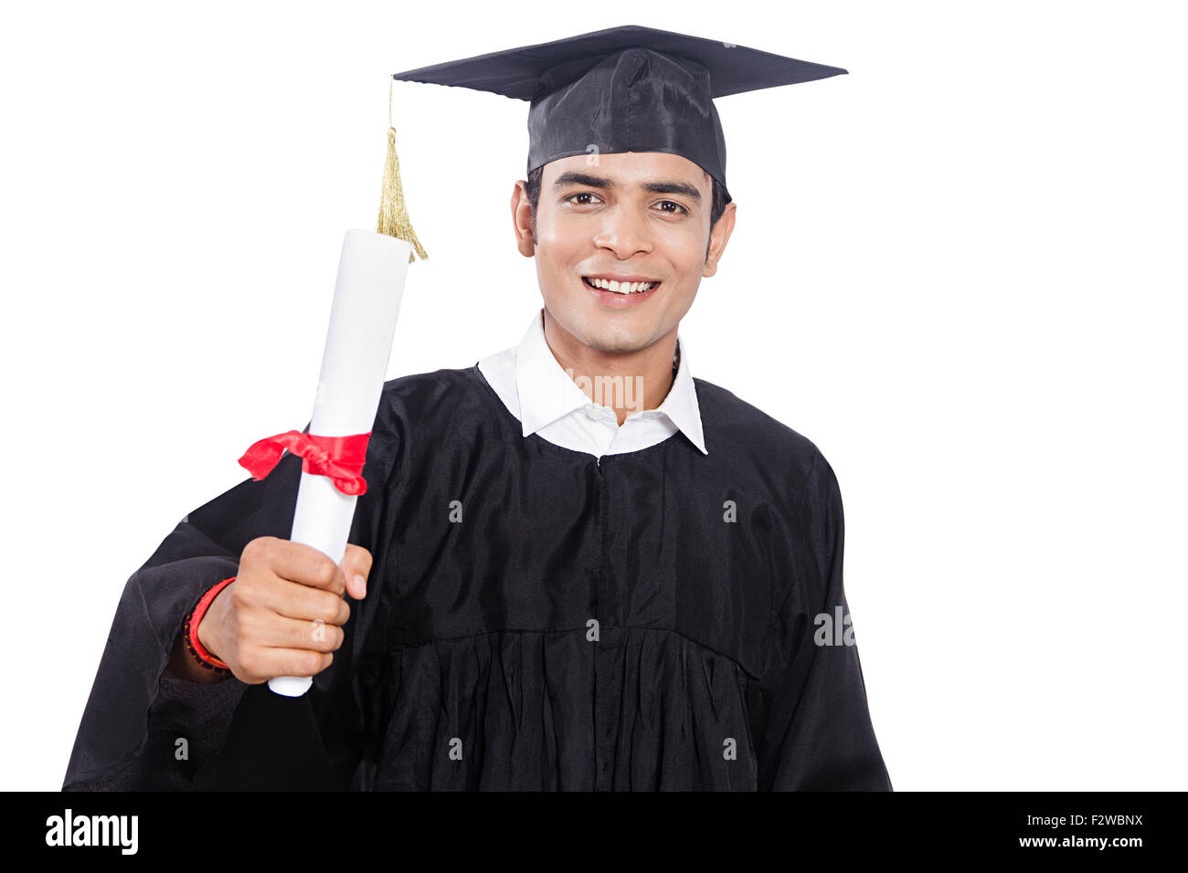 1 indian young boy Lawyer Student showing Degree Stock Photo Alamy