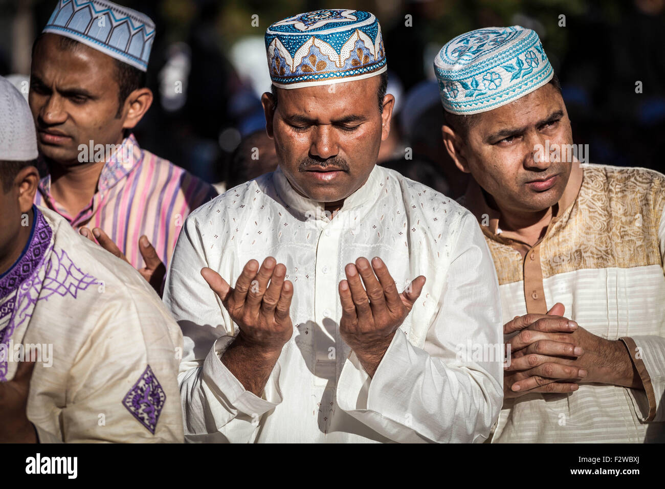 Muslim Rome Rome, Italy. 24th Sep, 2015. Muslims devotees attend a morning prayer ...