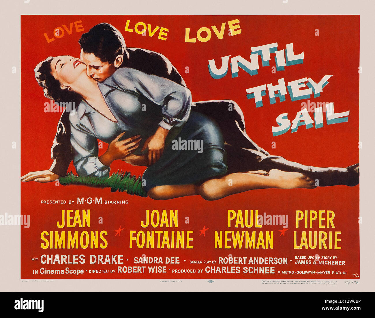 Until They Sail - Movie Poster Stock Photo