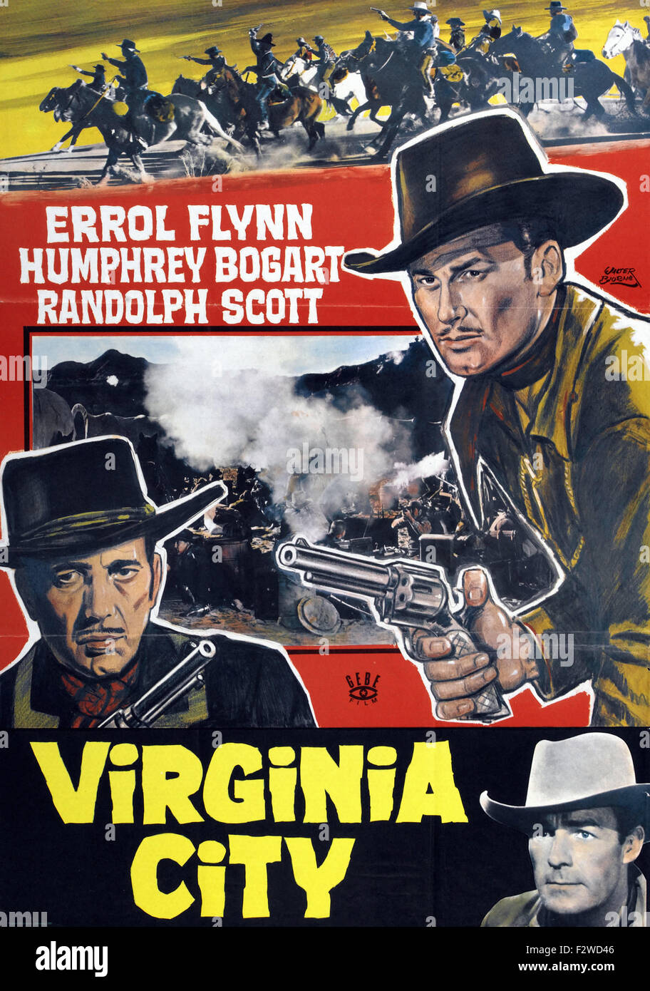 Virginia City Movie Poster Stock Photo Alamy