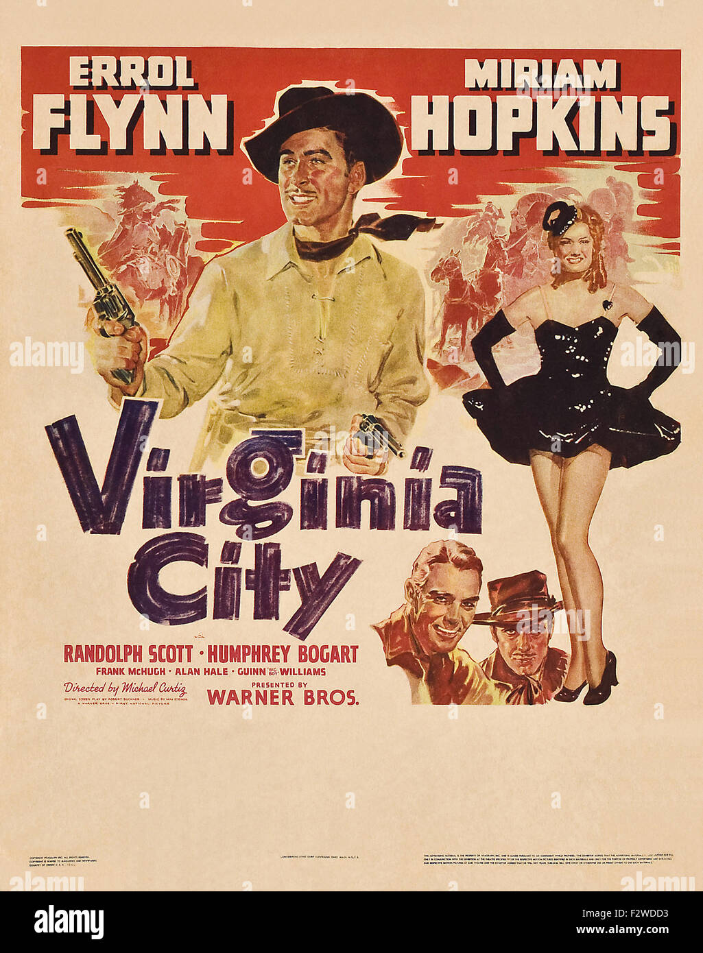 Virginia City Movie Poster Stock Photo Alamy
