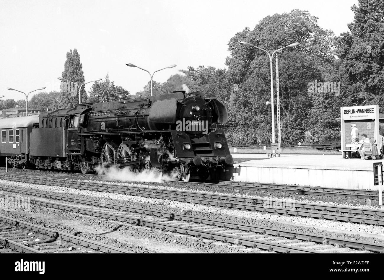 20.08.1978, Berlin, Berlin, Bundesrepublik Germany - The 01 0521 in Wannsee. The series 01.05. aufgeruestet was from the year Stock Photo