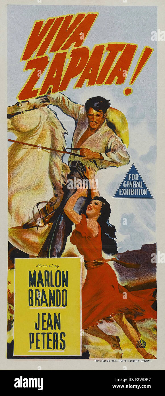 Viva Zapata - Movie Poster Stock Photo - Alamy