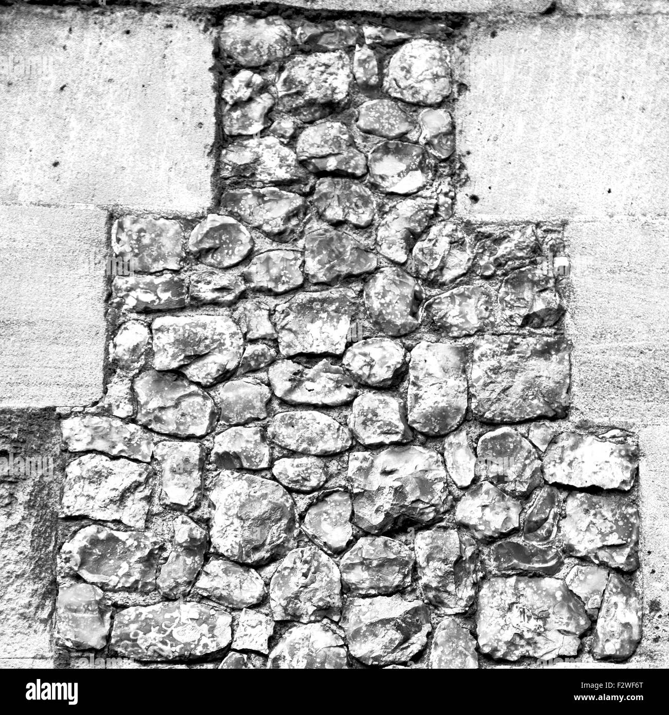wall texture in london england and stone in the floor Stock Photo - Alamy