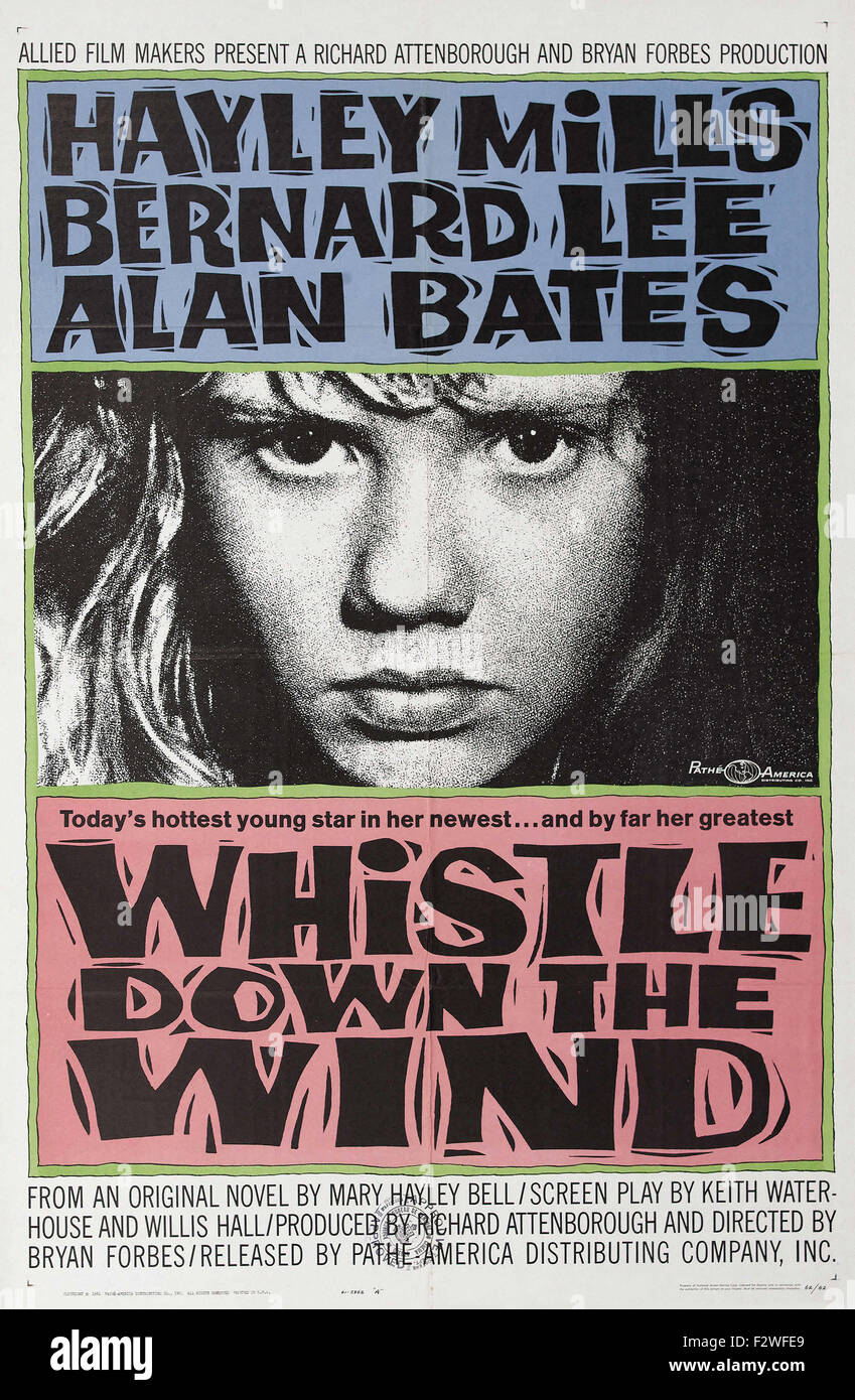 Whistle Down the Wind Movie Poster Stock Photo Alamy