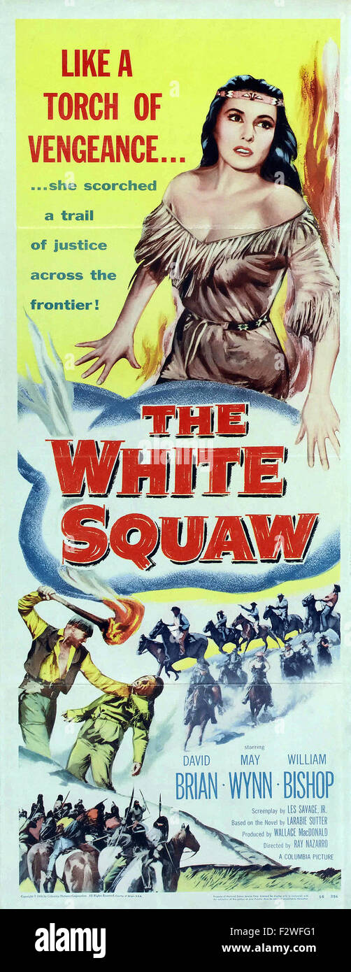 White Squaw, The (1956) - Movie Poster Stock Photo