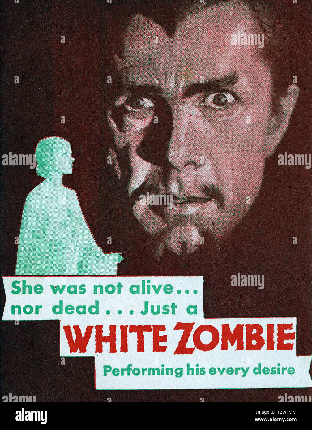 White Zombie - Movie Poster Stock Photo