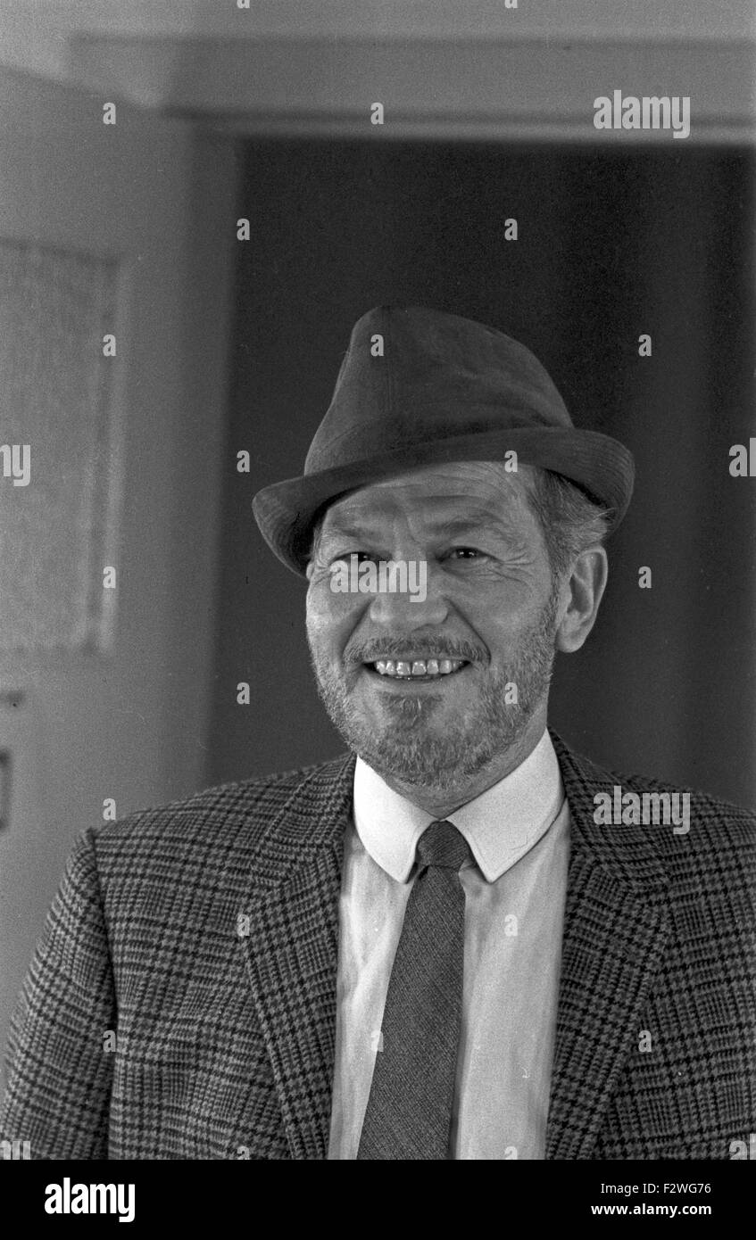 Deutscher Schauspieler Rene Deltgen, Deutschland 1960er Jahre. German actor Rene Deltgen, Germany 1960s. Stock Photo