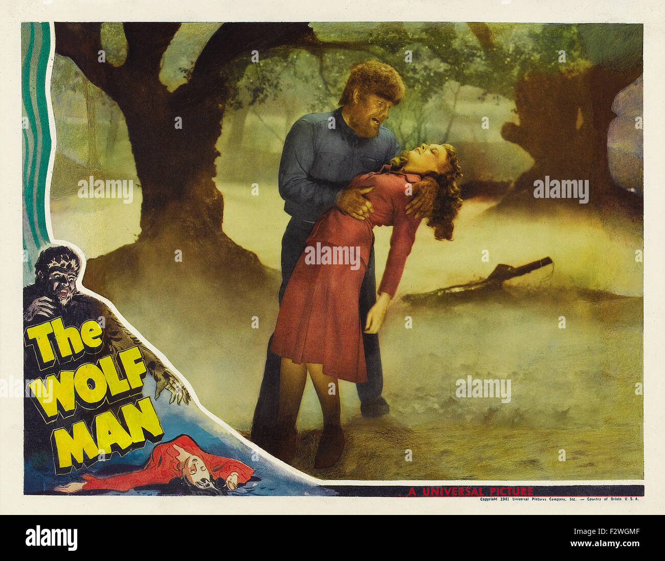 Wolf Man, The (1941) Movie Poster Stock Photo Alamy