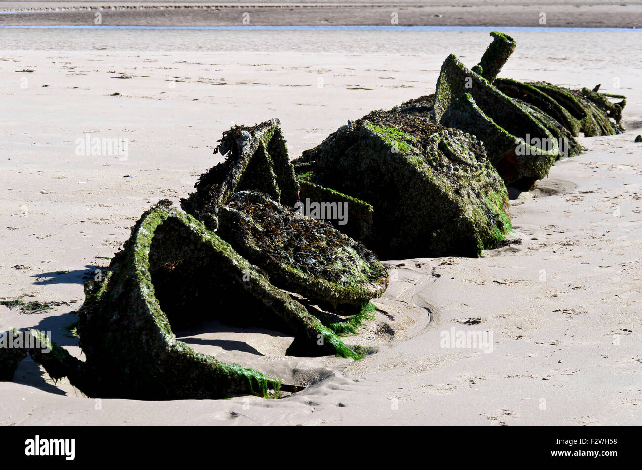 One of two XT Craft (miniature training submarines) that were tethered