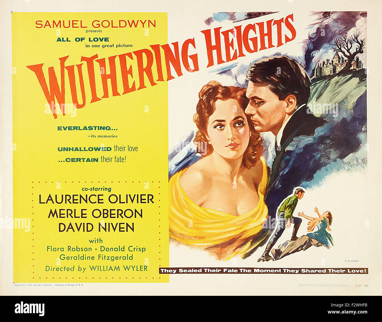 Wuthering Heights (1939) Movie Poster Stock Photo Alamy