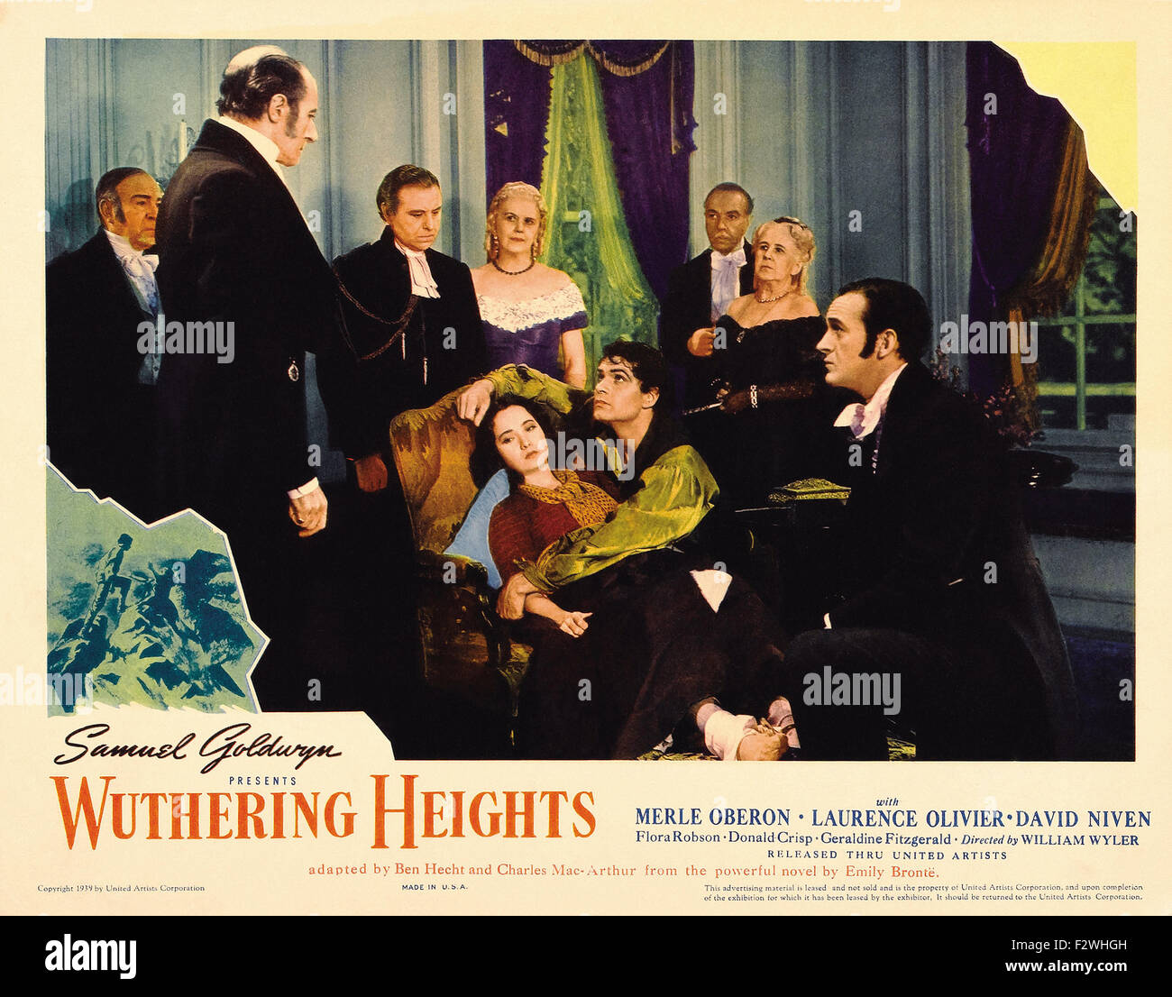 Wuthering Heights (1939) Movie Poster Stock Photo Alamy